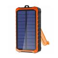 4smarts Prepper Solar Power Bank 12000mAh - 2xUSB-A - Czarny / Pomarańczowy
