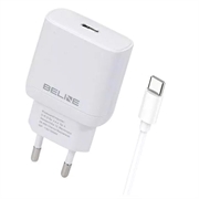 Ładowarka Beline PD 3.0 USB-C GaN - 30 W - biała