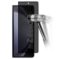 Samsung Galaxy Z Fold5 Pełne Zabezpieczenie Ekranu ze Szkła Hartowanego Privacy - Czarna Krawędź