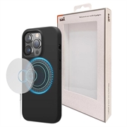 iPhone 15 Pro Etui Saii Premium MagSafe z Ciekłego Silikonu - Czarne