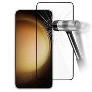 Samsung Galaxy S24 Osłona na Cały Wyświetlacz z Hartowanego Szkła - Czarna Krawędź