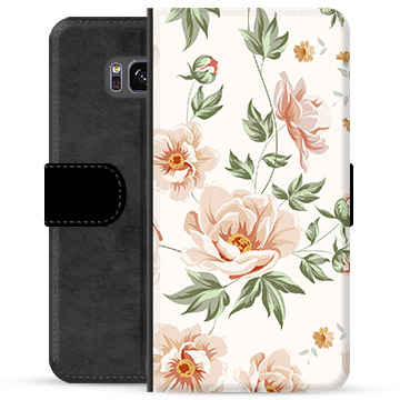 Etui Portfel Premium - Samsung Galaxy S8+ - Kwiatowy