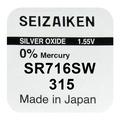 Bateria Seizaiken 315 SR716SW Silver Oxide - 1.55V