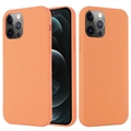 Etui z Płynnego Silikonu do iPhone 12/12 Pro - kompatybilne z MagSafe - Pomarańcz