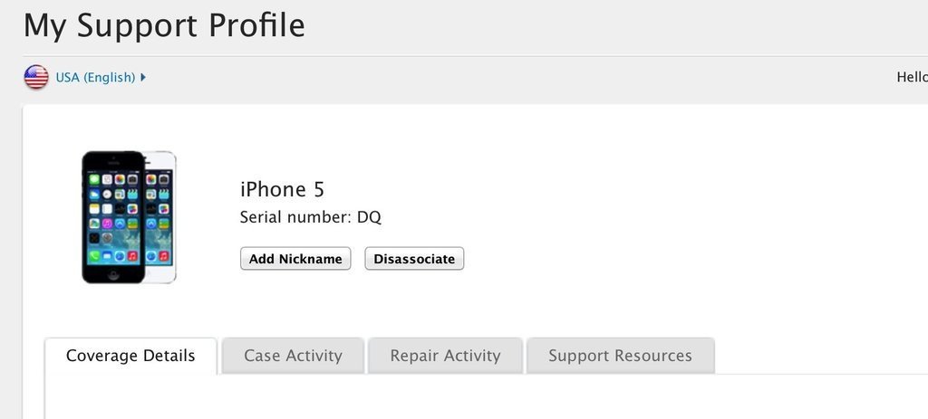 My Support Profile Apple