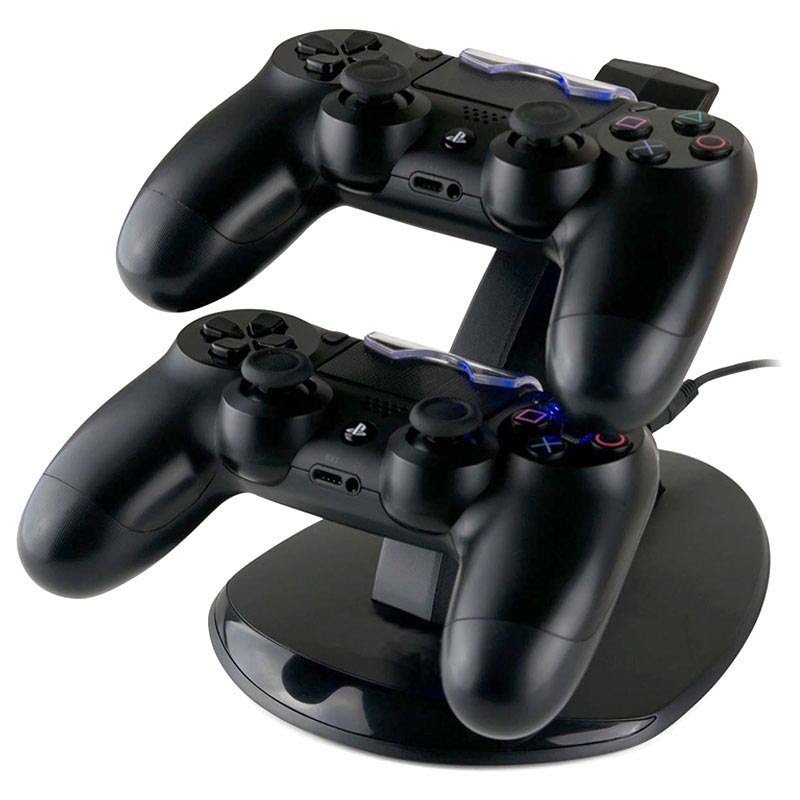 Podwójna stacja ładująca do PlayStation 4 kontrolerów.