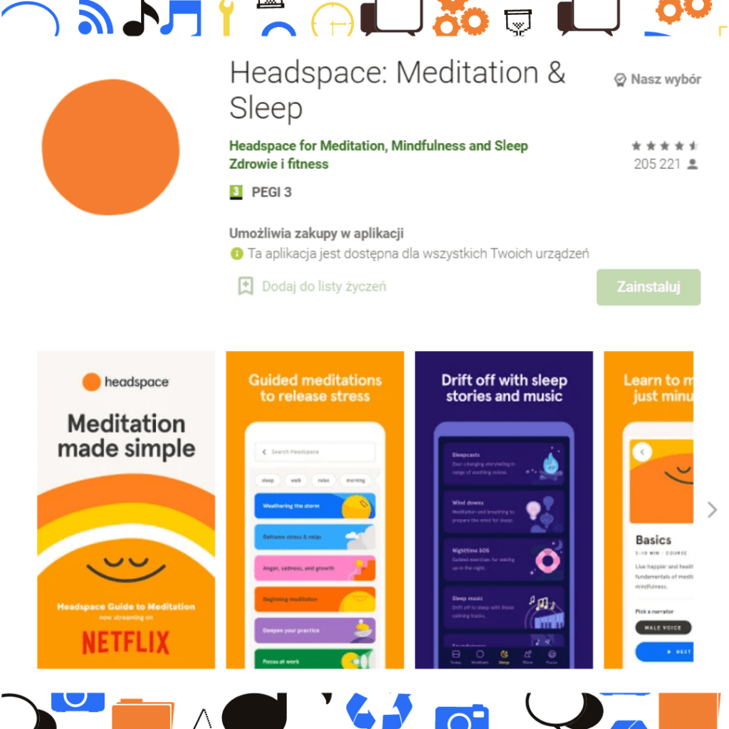 Aplikacja Headspace Aplikacja do medytacji Headspace