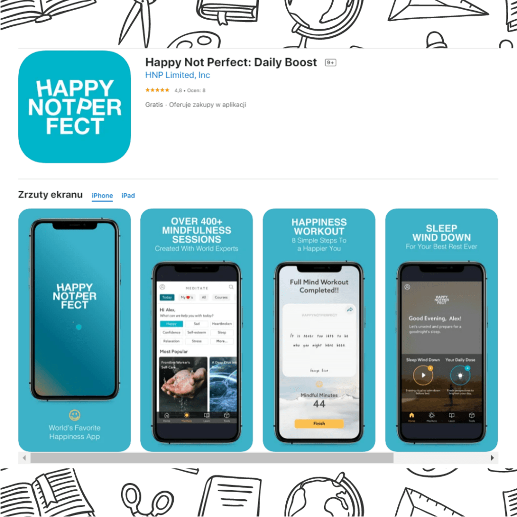Aplikacja Happy Not Perfect