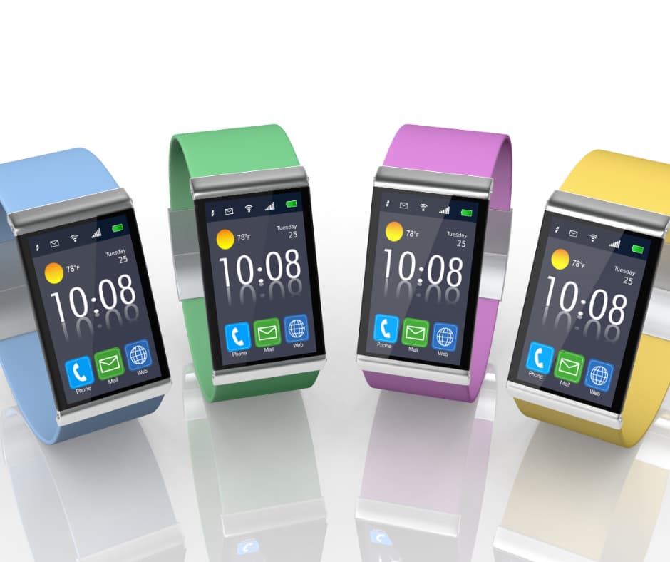 Smartwatche w różnych kolorach Kolorowe smartwatche