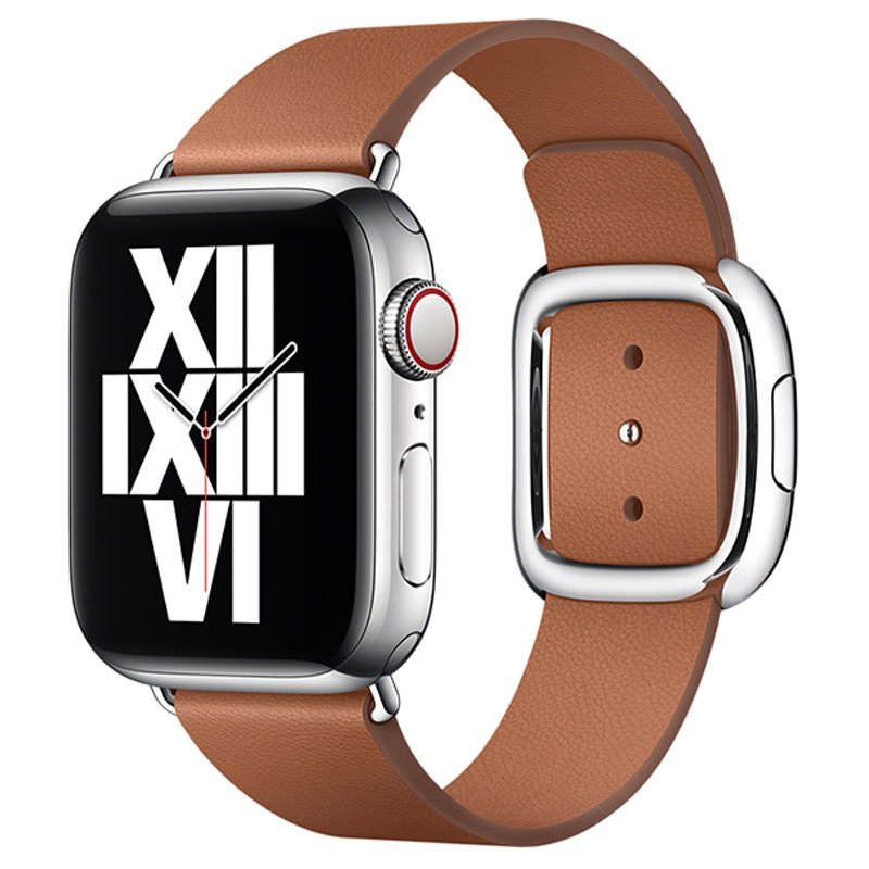 Brązowy nowoczesny pasek do Apple Watch