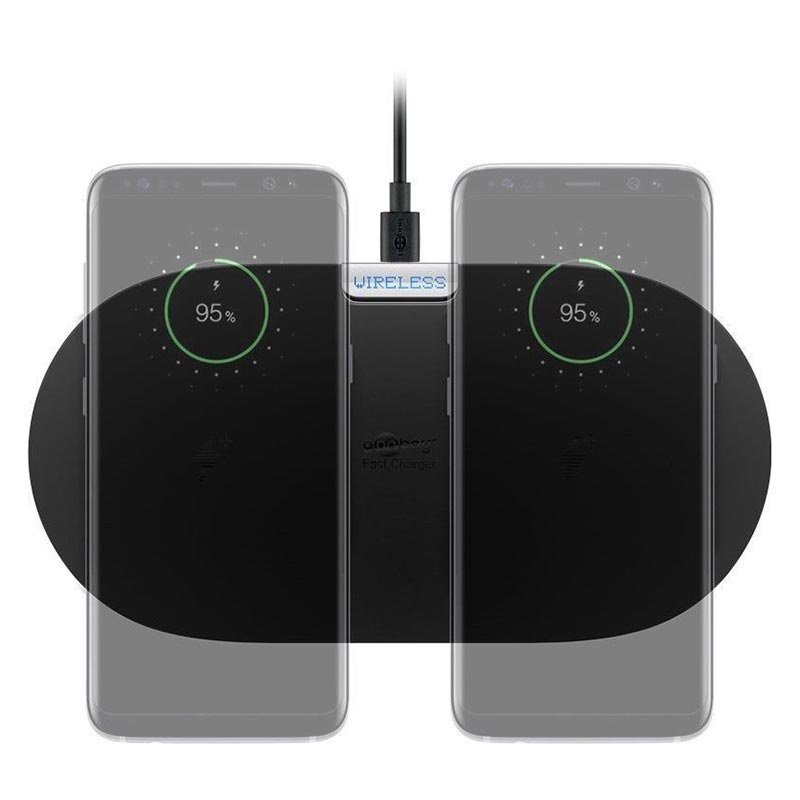 Goobay Dual Fast bezprzewodowa podkładka ładująca Podkładka ładująca Qi od Goobay