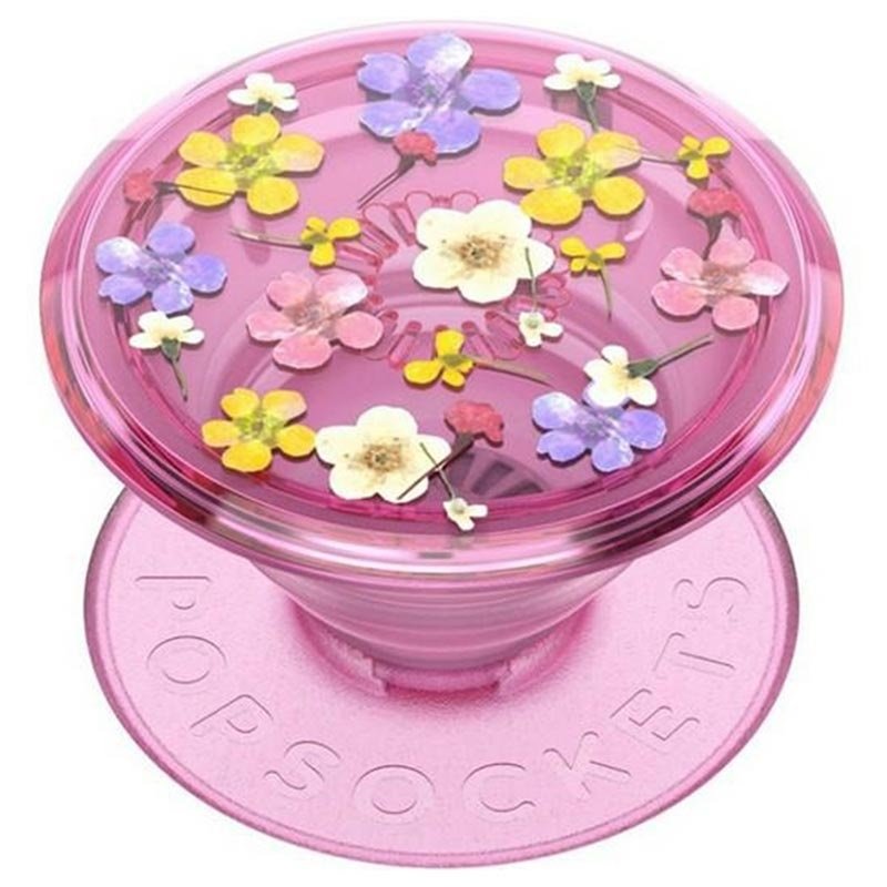 Popsocket uchwyt do telefonu Różowy popsocket z kwiatami
