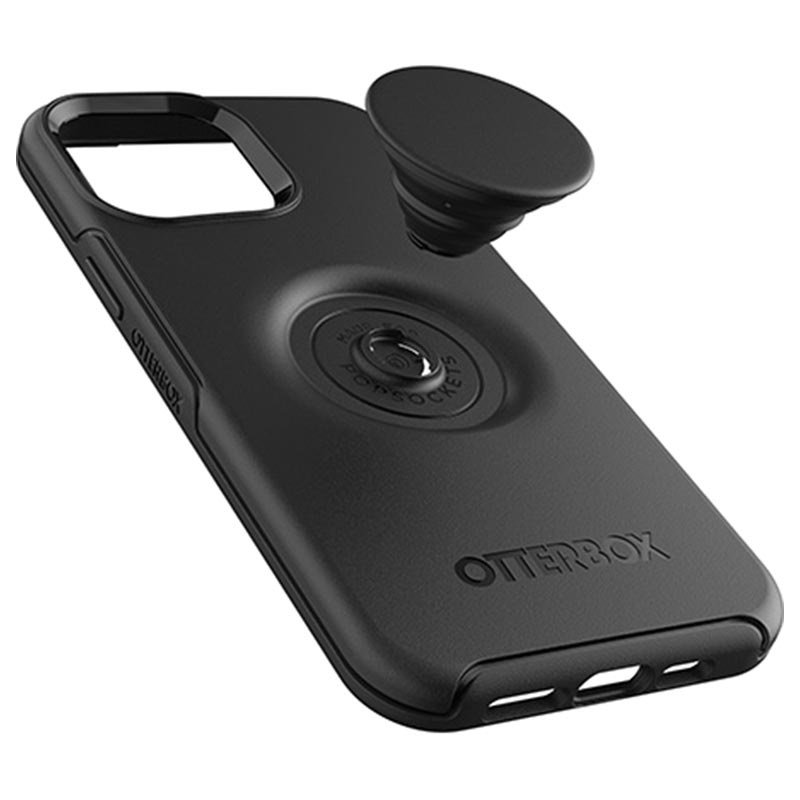 Czarna obudowa ze zintegrowanym uchwytem popsocket firmy Otterbox