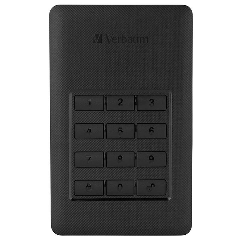 Przenośny dysk twardy HDD Verbatim Store n Go Dysk zewnętrzny z kodem PIN firmy Verbatim