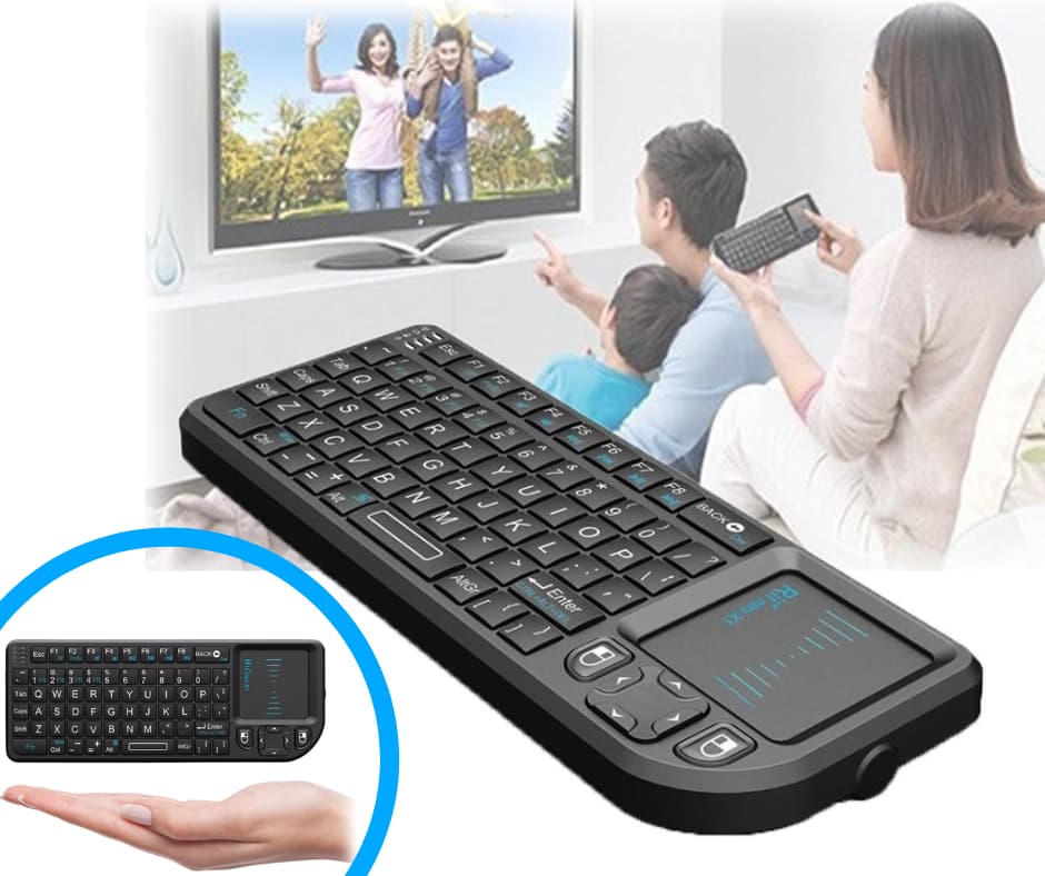 Bezprzewodowa miniklawiatura Rii X1 do telewizora smart Rii X1 miniklawiatura