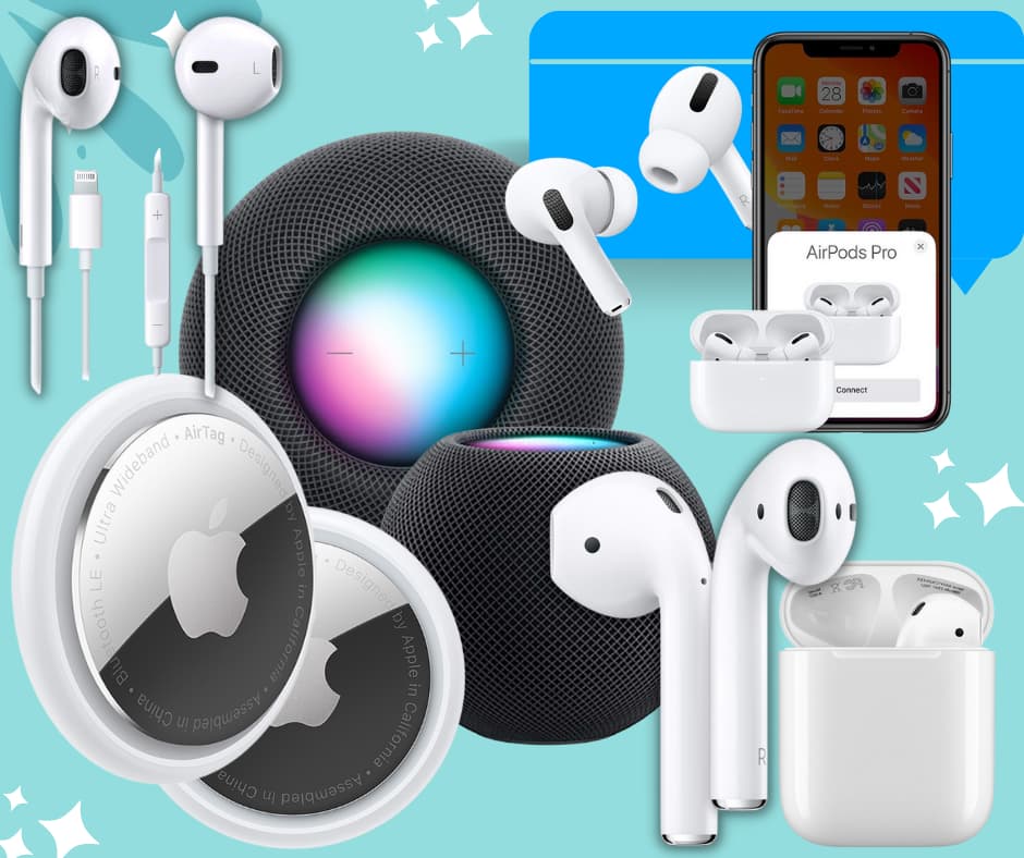 Słuchawki AirPods i Apple audio akcesoria