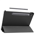 Samsung Galaxy Tab S7/S8 Etui Folio z Serii Tri-Fold - Czarne