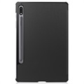 Samsung Galaxy Tab S7/S8 Etui Folio z Serii Tri-Fold - Czarne