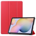 Samsung Galaxy Tab S7/S8 Etui Folio z Serii Tri-Fold - Czerwień