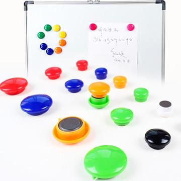 12 szt. Wielokolorowe mini okrągłe magnesy do tablic i zastosowań biurowych - 30mm