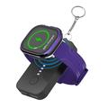 Przenośna ładowarka 1200 mAh Mini magnetyczny bezprzewodowy power bank z brelokiem do zegarków z serii iWatch
