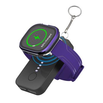 Przenośna ładowarka 1200 mAh Mini magnetyczny bezprzewodowy power bank z brelokiem do zegarków z serii iWatch