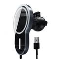 Bezprzewodowa, magnetyczna, adsorbowalna, szybka ładowarka samochodowa Magsafe o mocy 15 W do iPhone 12/13/14/15/16
