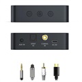 Transmiter Audio 3-w-1 z Bluetooth i Ekranem LCD - Czarny