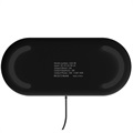 Bezprzewodowa Ładowarka 3-w-1 do urządzeń iPhone, Apple Watch i AirPods W41 - Czarna