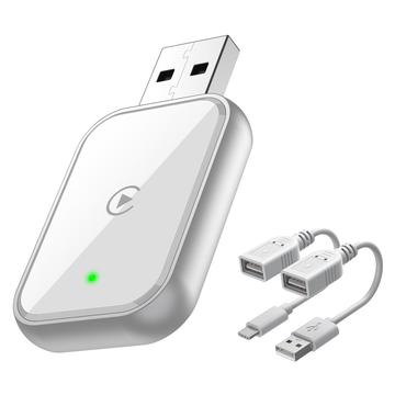 348 Bezprzewodowy adapter CarPlay do iPhone\'a - biały