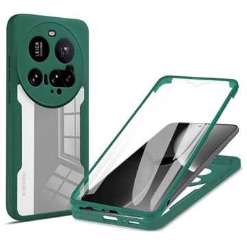 Xiaomi 15 Ultra Etui z Serii 360 Protection - Zieleń / Przezroczysty