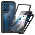 Motorola Moto G Stylus 5G Etui z Serii 360 Protection - Czerń / Przezroczyste