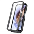 Motorola Moto G51 5G Etui z Serii 360 Protection - Czerń / Przezroczyste