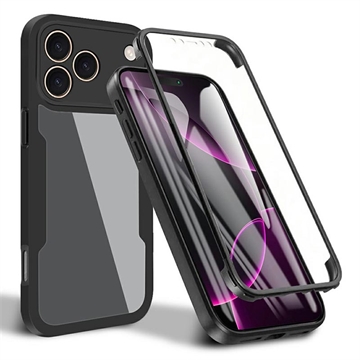 iPhone 17 Pro Max Etui z Serii 360 Protection - Czerń / Przezroczyste