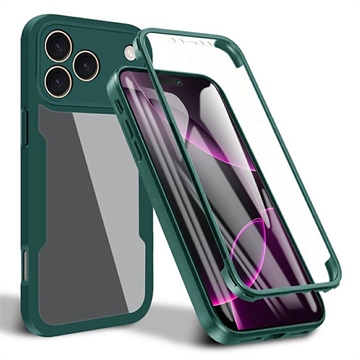 iPhone 17 Pro Max Etui z Serii 360 Protection - Zieleń / Przezroczyste