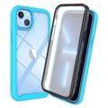 iPhone 14 Max Etui z Serii 360 Protection - Lazurowy / Przezroczysty
