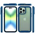 iPhone 14 Pro Etui z Serii 360 Protection - Ciemnoniebieski / Przezroczysty