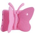3D Butterfly Kids Shockproof EVA Kickstand Phone Case Pokrowiec na iPada Pro 9.7 / Air 2 / Air - różowy