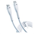 Kabel Danych i Ładowania 3MK HyperSilicone USB-C/Lightning - 1m - Biały