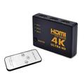 Przełącznik HDMI 4K Ultra HD 3 do 1 z pilotem zdalnego sterowania