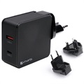 Szybka ładowarka sieciowa USB 4smarts VoltPlug - USB PD & QC3.0 - 48W - Czarna