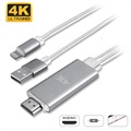 Adapter Lightning / HDMI 4K UHD 4smarts - iPhone, iPad, iPod - 1,8m