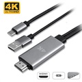 Kabel 4smarts USB-C / HDMI 4K UHD - 1.8m - Czarny