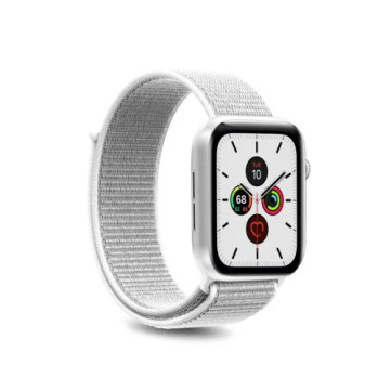 Apple Watch Series 9/8/SE (2022)/7/SE/6/5/4/3/2/1 Puro Nylon Sport Strap - 41mm/40mm/38mm - Biały