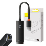 Adapter sieciowy Baseus Lite Series USB do RJ45 WKQX000101 - czarny