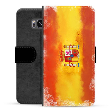 Etui Portfel - Samsung Galaxy S8+ - Hiszpańska Flaga