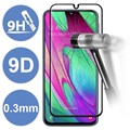 Samsung Galaxy A40 Szkło Hartowane 9D - Pełne Zabezpieczenie - Czarne