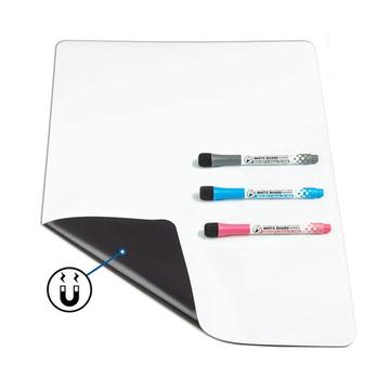 Magnetyczna tablica PET A4 z 3 markerami i gumką do ścierania