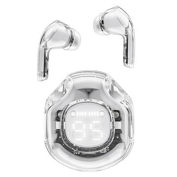 Słuchawki douszne ACEFAST T8 / AT8 Crystal (2) Color Bluetooth Lekki bezprzewodowy zestaw słuchawkowy do pracy - biały