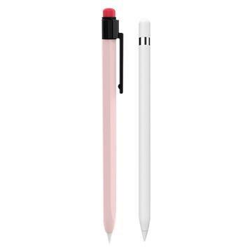 AHASTYLE PT80-1-K do rysika Apple Pencil 2. generacji Silikonowe etui chroniące przed upadkiem - różowe